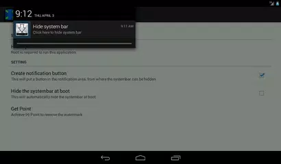 Descargar APK de Hide System Bar (Full Screen)