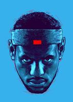 LeBron James Zipper Lock Screen постер