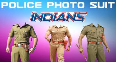 Police Uniform Face Swap: Indian Police Suit Photo Affiche