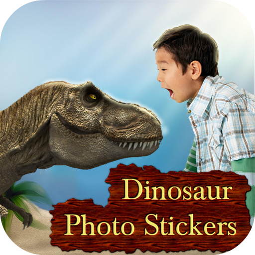 Etiquetas de dinossauro para foto