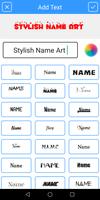 Stylish Name Art - Name on Pics Affiche