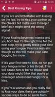 Best Kissing Tips with Love Messages capture d'écran 2