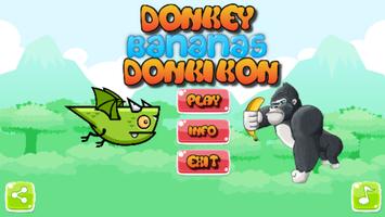 Bananas Donkey donkikon Affiche