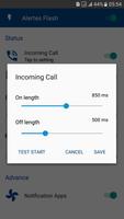 Alertas Fash para llamadas y SMS y Aplicación captura de pantalla 3