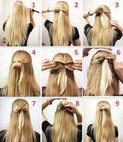 hairstyles tutorial โปสเตอร์