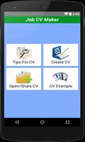 Job CV Maker & Portfolio Maker Plakat