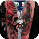 Tattoo Skull Lock ~ Zipper Lock Screen APK