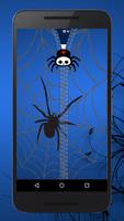 Blue Spider Lock ~ Zipper Lock Screen Affiche