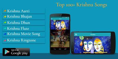 Top 100 Krishna Songs - Bhajan, Aarti & Mantra پوسٹر