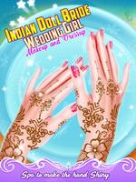 Indian Doll Bride Wedding Girl Makeup And Dressup capture d'écran 2