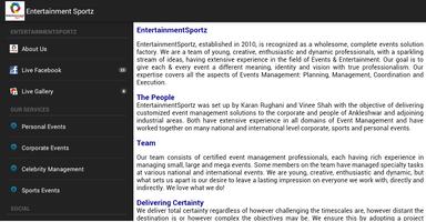 Entertainment Sportz اسکرین شاٹ 1