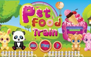 Pets Food Train Affiche