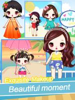 Cute girls seaside travel - dressup games for kids capture d'écran 3