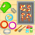 Cooking Candy Cookies Game icône