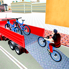 Xe buýt vận tải xe đạp BMX mô phỏng biểu tượng