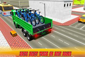 Simulateur de camion de transport de vélo BMX Affiche