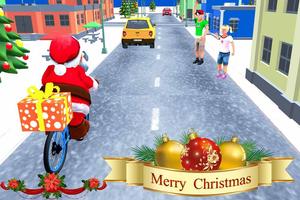 Virtual Santa BMX Bicycle Gift Delivery Rider screenshot 1