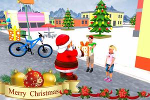 Virtual Santa BMX Bicycle Gift Delivery Rider screenshot 2