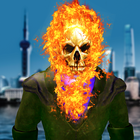 Ghost Fire Skull Superhero - Blaze Battle آئیکن