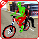 Spider Hero BMX Bicycle Taxi Driver APK