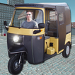 Guidando Tuk Tuk Auto Rickshaw