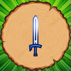 Hit knife and stump icon