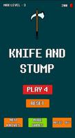 Hit knife and stump poster