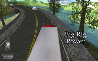 Big Red Truck: 3D Driving Sim capture d'écran 2