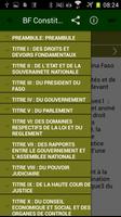 Constitution du Burkina Faso ảnh chụp màn hình 1