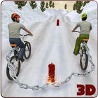 Verrückte Chained Fahrrad Racing Stunts: Spiele 3D Zeichen