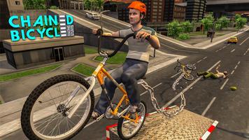 Crazy Chained Bicycle Racing Stunts: Free Games 3D capture d'écran 3