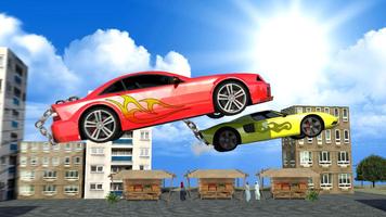 Crazy Chained Cars Racing 3D screenshot 2