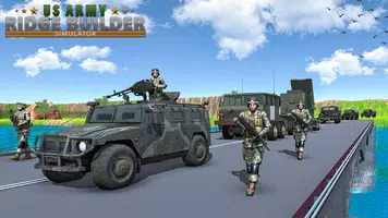 US Army Bridge Construction Simulator Game Ekran Görüntüsü 3