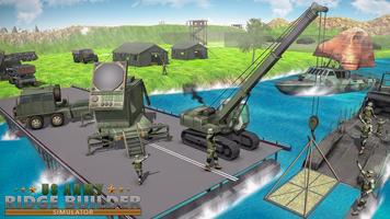 US Army Bridge Bau Simulator Spiel Plakat