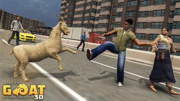 Angry Goat in Town Simulator 3D Goat Frenzy attack ảnh chụp màn hình 3