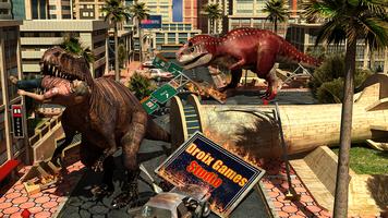 Jurassic escape dino city rampage simulação imagem de tela 1