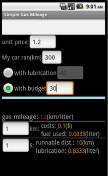 gas mileage calculator app