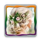 Wedding Flower Crown Hairstyle icône