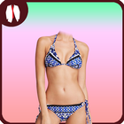 Bikini girl photo suit أيقونة