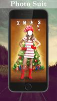Girl Christmas Suit Editor Affiche