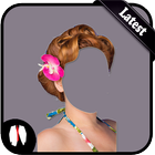 Flowers Hairstyle Photo Editor-icoon