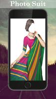 Woman Fancy Saree Photo Suit Affiche