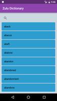 Zulu Dictionary स्क्रीनशॉट 2
