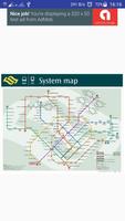 Singapore MRT Map plakat