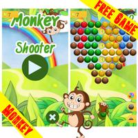 Sandy Monkey Bubble Shooter Affiche