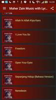 Maher Zain Musics with Lyrics capture d'écran 1