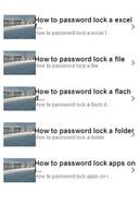 How to Password Lock 포스터