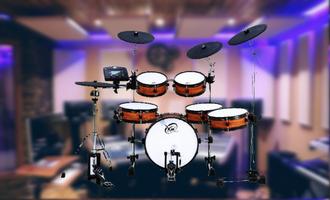 Drummer : real drum set Affiche