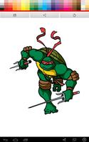 Ninja Turtles Coloring 海报