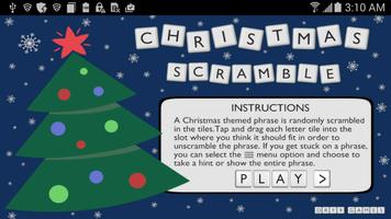Christmas Word Scramble Poster